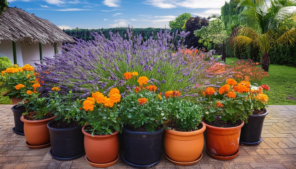marigold natural mosquito repelling plants
