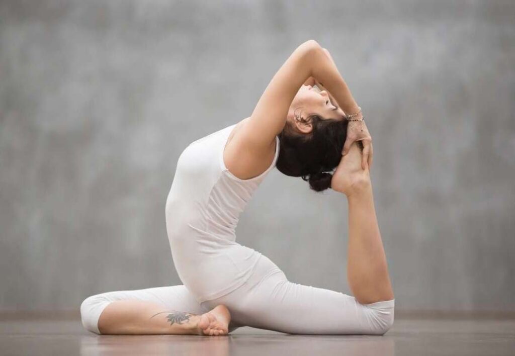 ekpaadrajkapotasana hip opener series for women
